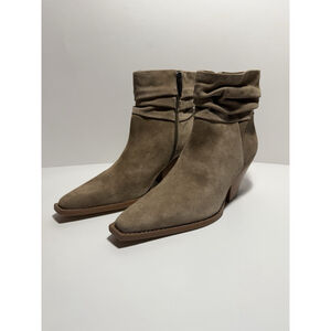 Vince Camuto Nerlinji Slouched Leather Western Boots Size 9.5M New Country Chic